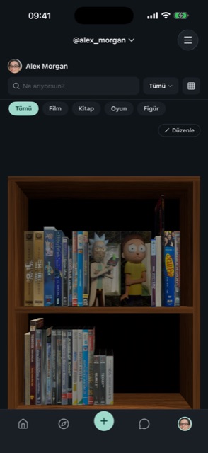 3D raf görünümü