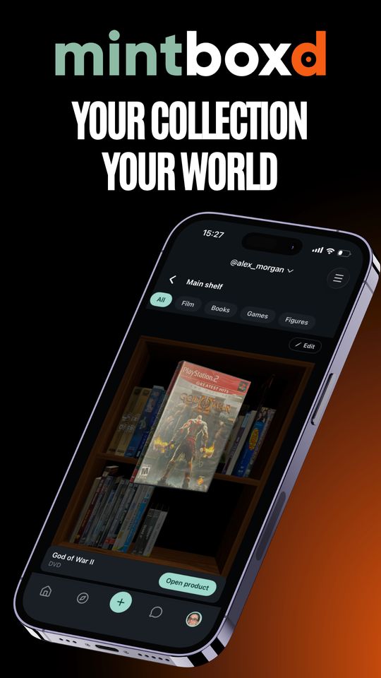 mintboxd ekranı: Koleksiyonun, dünyan