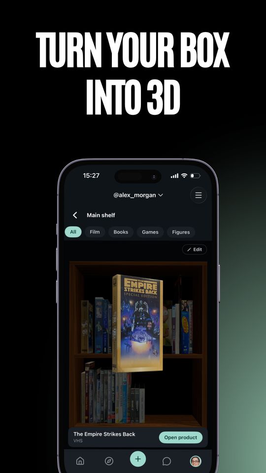 mintboxd ekranı: Kutunu 3D'ye çevir